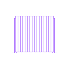 Buildings Fences Privacy Fence Solid Flat Top Digital Sketch Svg Design, Free Vectors File